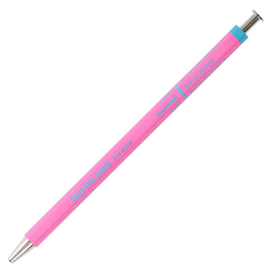 MARK'S DAYS Ballpoint Pen „Tous les Jours”, Vivid Pink