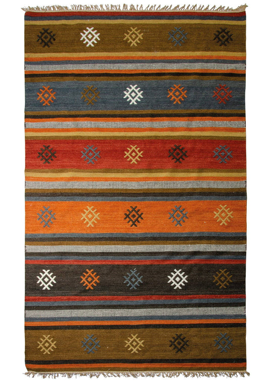 Juma Stripe Kelim Teppich 120 x 180 cm