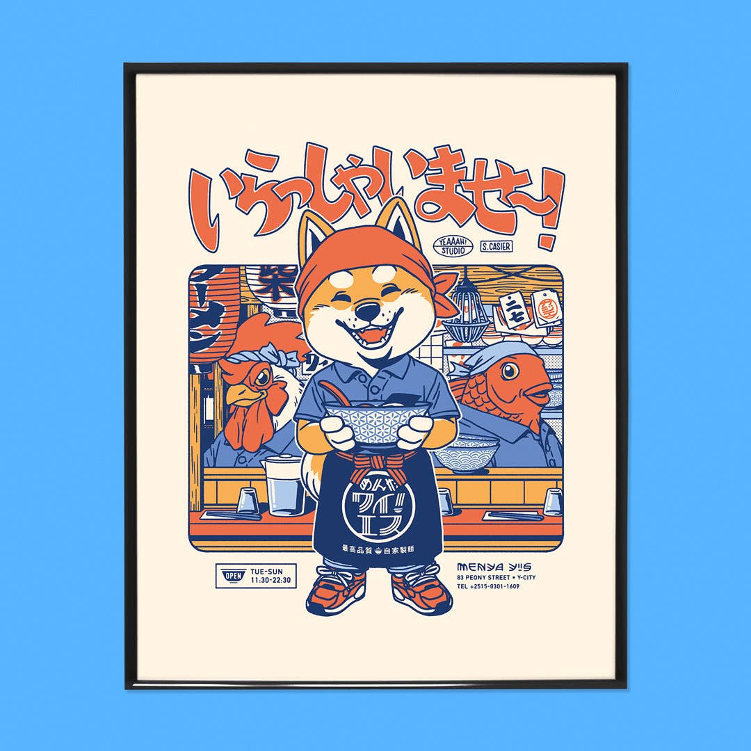 Poster Yeaaah! Studio „Irasshaimase",Format 30×40 und 50×70 cm