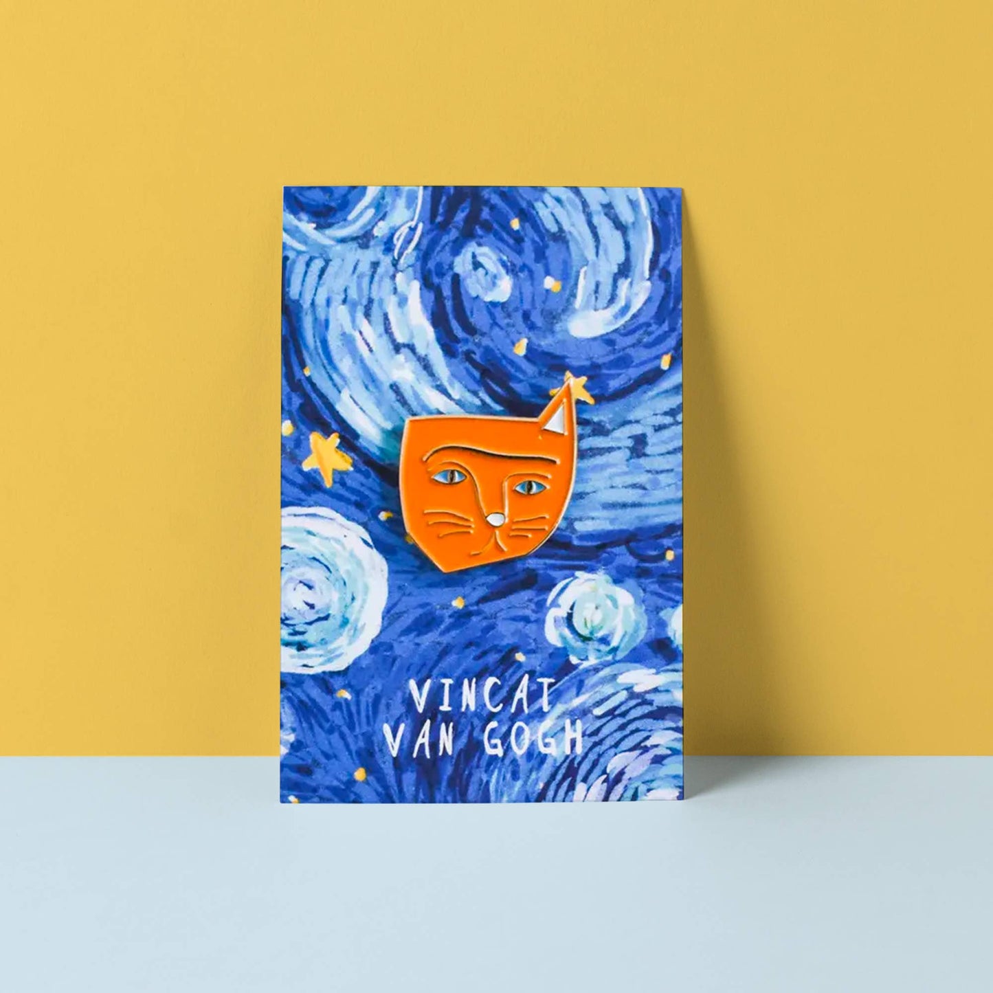 Vincat Van Gogh Katzen-Anstecknadel