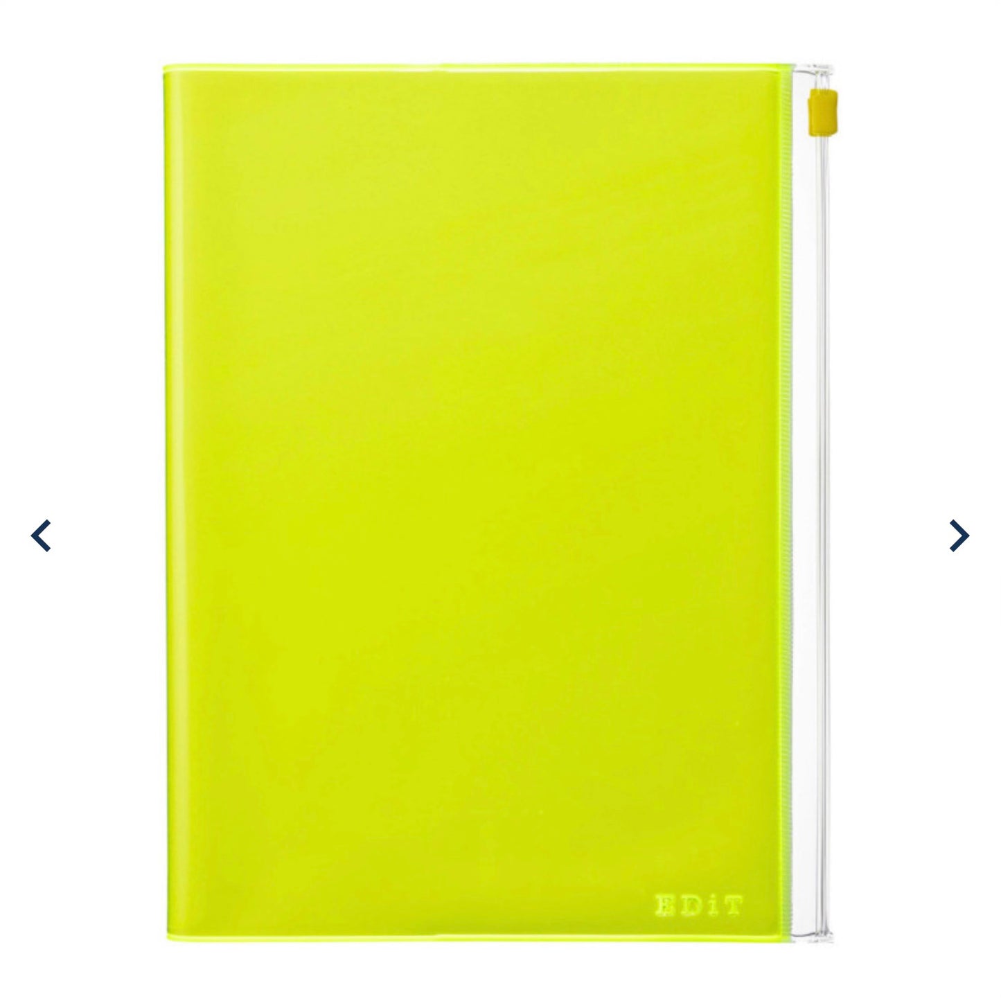 Mark‘s EDiT Zipper Grid Notebook A5, Neon Yellow