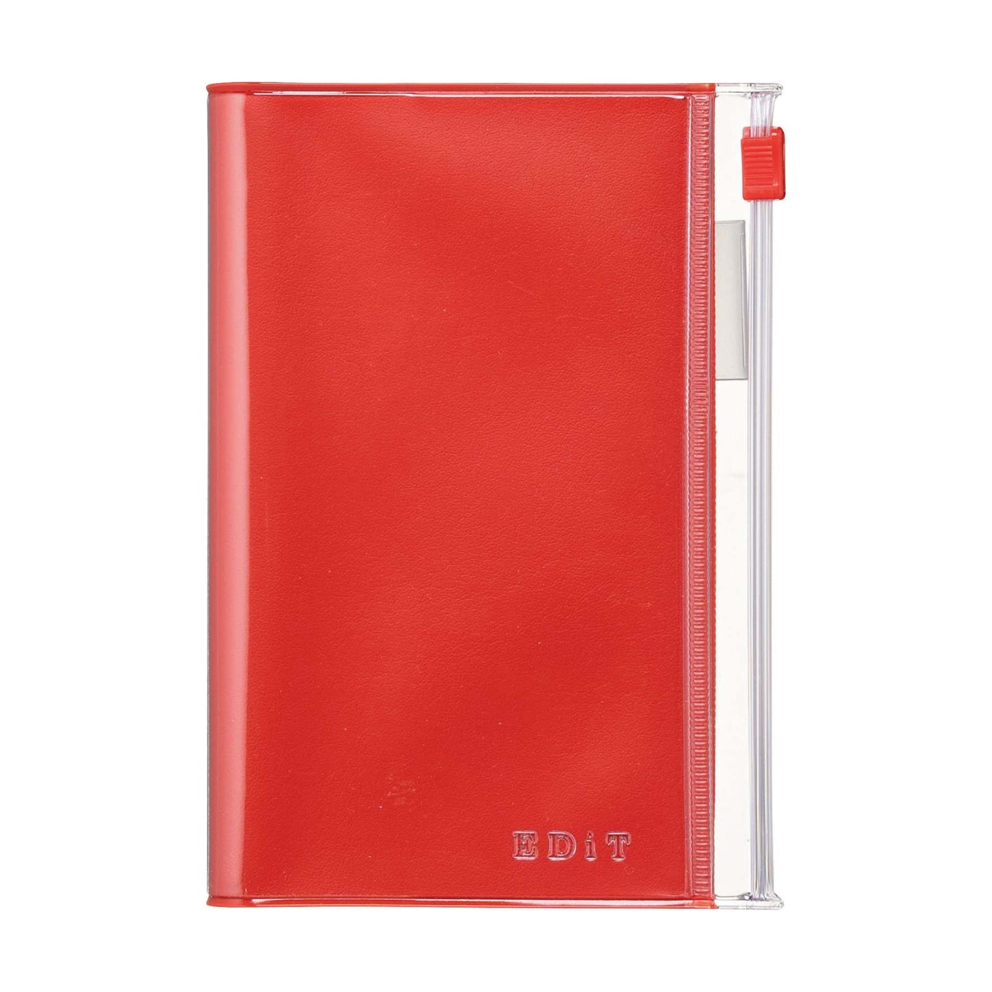 Mark‘s EDiT Zipper Grid Notebook B7, Strawberry Red