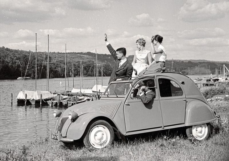 Poster, Citroën 2CV, Ikonisches Kultauto Ente, Oldtimer
