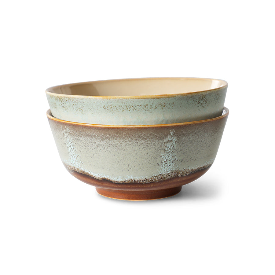 Hübsch© - AMARE SERVING PLATE/TRAY - Sand/Green (Set of 2)