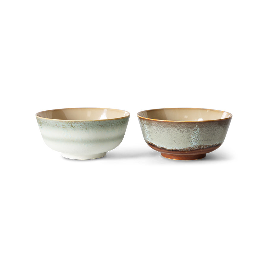 Hübsch© - AMARE SERVING PLATE/TRAY - Sand/Green (Set of 2)