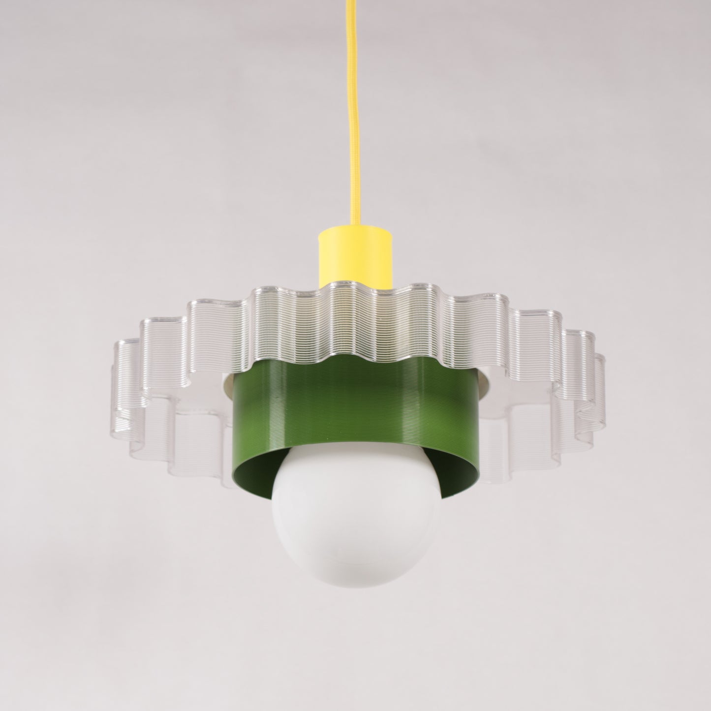 Warren & Laetitia - GIGI LAMP N°3 - Rotes Kabel - Gelb/Weiß