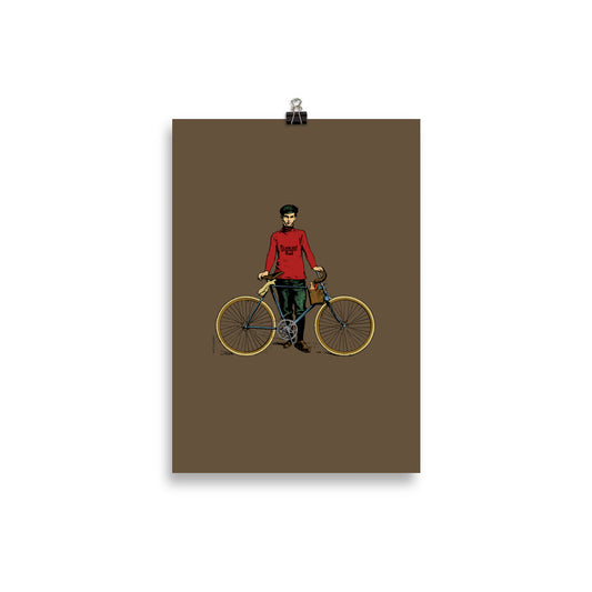 Poster Diamant-Radfahrer