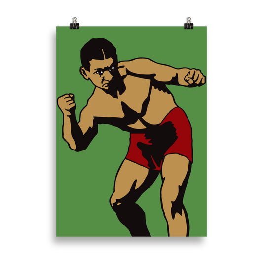 Poster „Boxer grün"