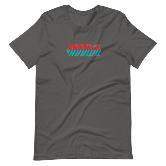 T-Shirt HAAMIT Rakete rot/blau melange